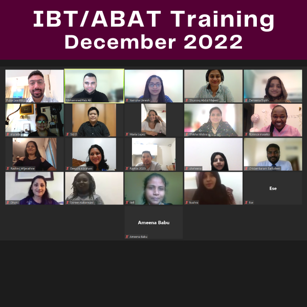 Congrats to IBT/ABAT Participants of December 2022